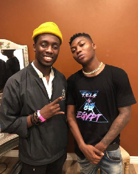 Sam Opoku with Reekado Banks