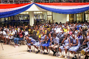 A photo of some students at the event