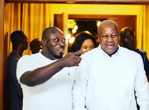 National Youth Organiser of the NDC, George Opare Addo and Former President John Dramani Mahama