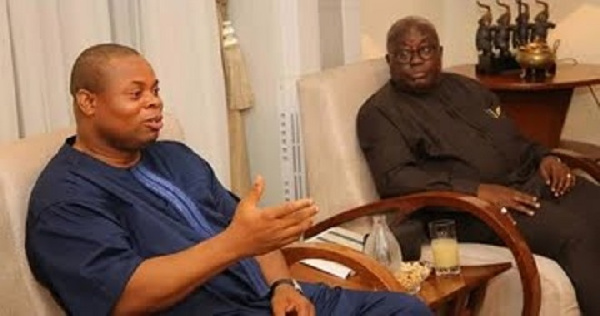 Akufo-Addo with IMANI president Franklin Cudjoe