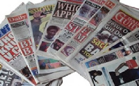 Stories making headlines on the front pages in the major newspapers