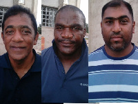 The three ex-servicemen were deported Tuesday via South African Airways