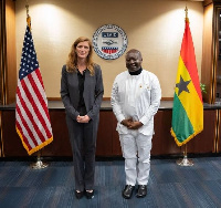 Ken Ofori-Atta with Samantha Power