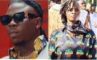 Dancehall artiste, Stonebwoy and socialite, OV