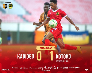 Isaac Oppong scores for Kotoko to beat RC Kadiogo