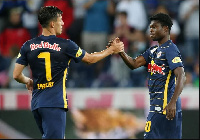 Forson Amankwah played for Red Bull Salzburg against Atletico Madrid