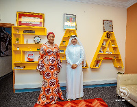 Samira Bawumia (left), wife of the Vice-President of Ghana