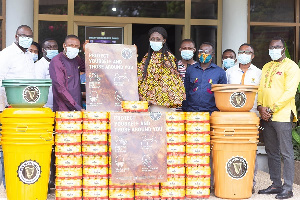 Executives of Guinness Ghana, led by Sylvia Owusu-Ankomah.