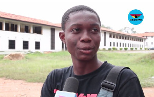 One of the student speaking to the media