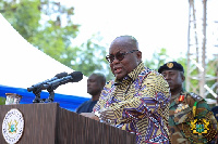 President Akufo-Addo speaking at the congregation ceremony