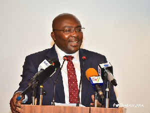 Vice President Dr Mahamudu Bawumia addressing the gathering