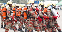 Officers of the Ghana National Fire Service