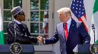 Nigeria's President, Muhammadu Buhari with US President, Donald Trump