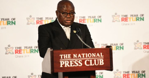 President Nana Addo Dankwa Akufo-Addo at the 'Year of Return' launch in 2019