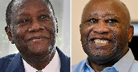 Ivory Coast's President,  Alassane Ouattara and former Ivory Coast's President, Laurent Gbagbo