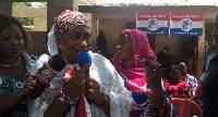 Samira Bawumia, during her campaign tour