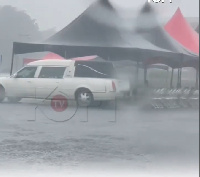 Heavy downpour halts funeral rites for late Waakye