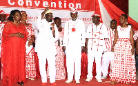 Dr. Papa Kwesi Nduom with the 12-member presidential policy team