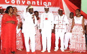 Dr. Papa Kwesi Nduom with the 12-member presidential policy team