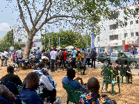 Scenes at the Canadian visa application centre at Abelemkpe in Accra