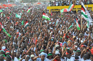 NDC supporters, sympathisers at a rally