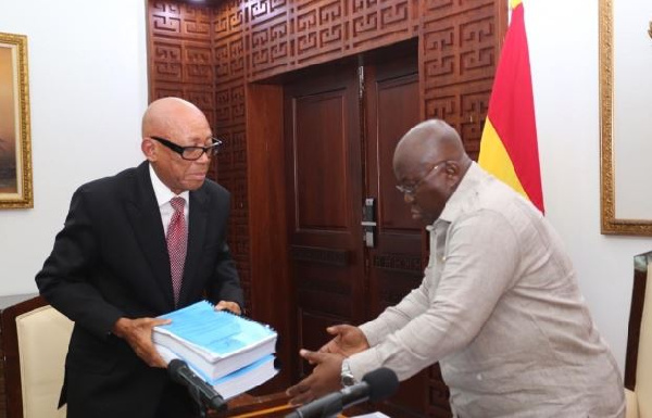 President Nana Addo Dankwa Akufo-Addo and Justice Francis Emile Short