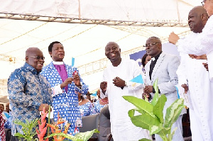 Akufo Addo Dancing Clergy