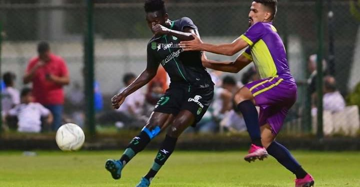 Benjamin Boateng (left) in action for his club