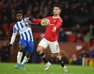 Tariq Lamptey featured in Brighton's 2-0 defeat to Manchester United