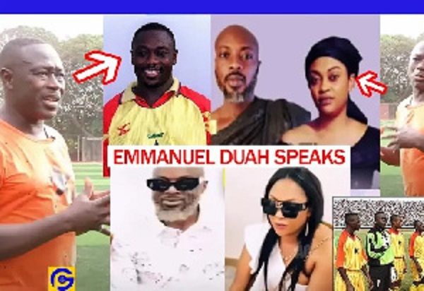 Ex-Ghana player, Emmanuel Duah and the late couple