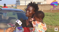 The woman during an interview with SVTV Africa