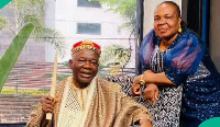 Chiwetalu Agu and his wife