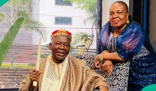 Chiwetalu Agu and his wife