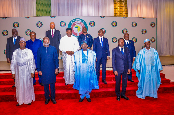 ECOWAS leaders in a group photo after a summit in Abuja