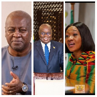 John Mahama, Nana Akufo-Addo and Jean Mensa