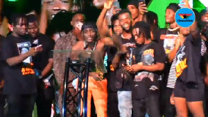 Rapper Kofi Mole own his first award at the just ended 3Music Awards ceremony