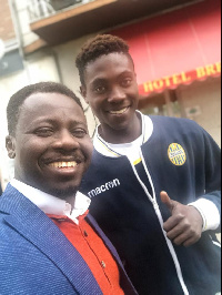 Oliver Arthur with Philip Yeboah