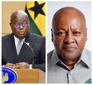 President Nana Addo Dankwa Akufo-Addo and former President John Dramani Mahama