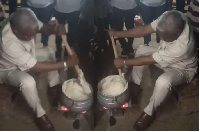 Benjamin Narteh Ayiku showcased a unique gesture by preparing banku