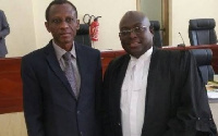 Justice Uuter Paul Dery with Nii Kpakpo Samoa Addo