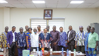 Acting CEO of NDA, Boniface Gambila with other key stakeholders after the meeting