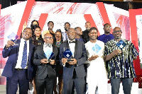 MTN team displaying the awards won