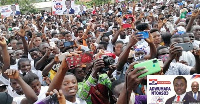 Over 5,000 supporters and chiefs thronged the EC District Office in Assin Nsuaem to support the MP