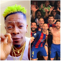 Barcelona prior to their match against Athletic Bilbao played Shatta Wale's 'Borjor'