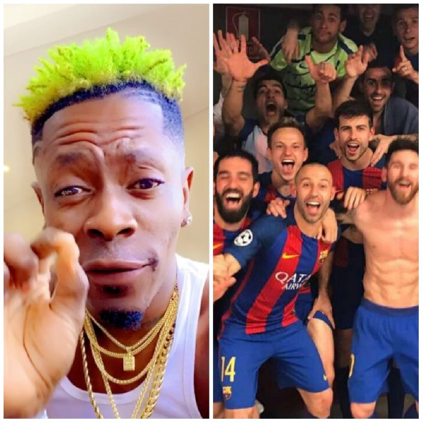 Barcelona prior to their match against Athletic Bilbao played Shatta Wale's 'Borjor'