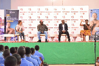 Chantelle Asante and Akosua Hanson at the town hall meeting powered by Nivea and AE Media