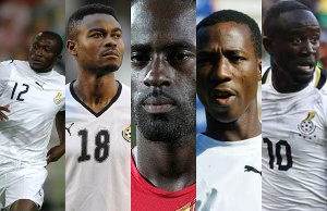 L R Techie Mensah, Eric Addo, Quincy, Habib Mohammed, Albert Adomah 