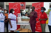 Vodafone Ghana Foundation has donated PPEs to the Accra Regional Hospital