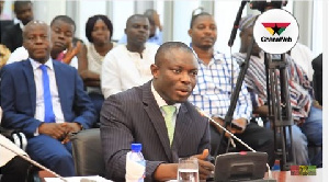 Deputy Finance Minister-designate, Kwaku Kwarteng answering questions at his vetting