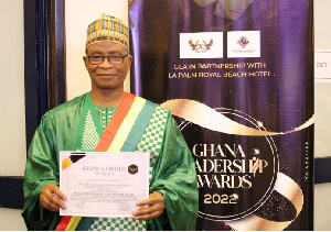 Obrempong Dr. Abdulai with the best performing  CEO 2022 Award